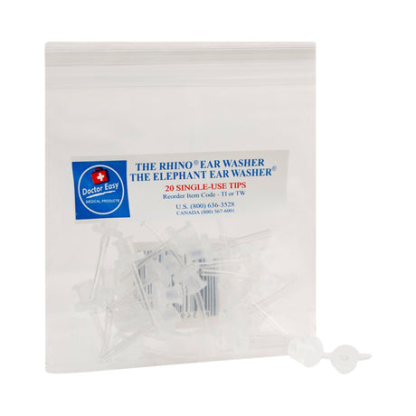 Doctor Easy Disposable Ear Wash System Tips for Rhino Elephant Washers - BeHope