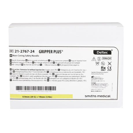 Huber Gripper Plus Infusion Set with Locking Safety Arm - BeHope