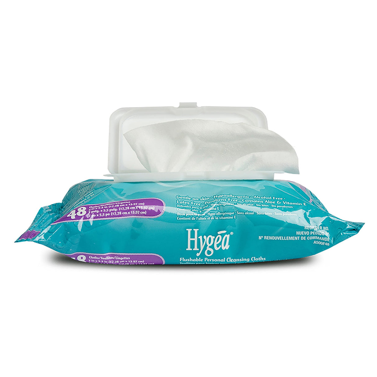 Flushable Personal Wipe Hygea® Soft Pack Scented 48 Count - BeHope