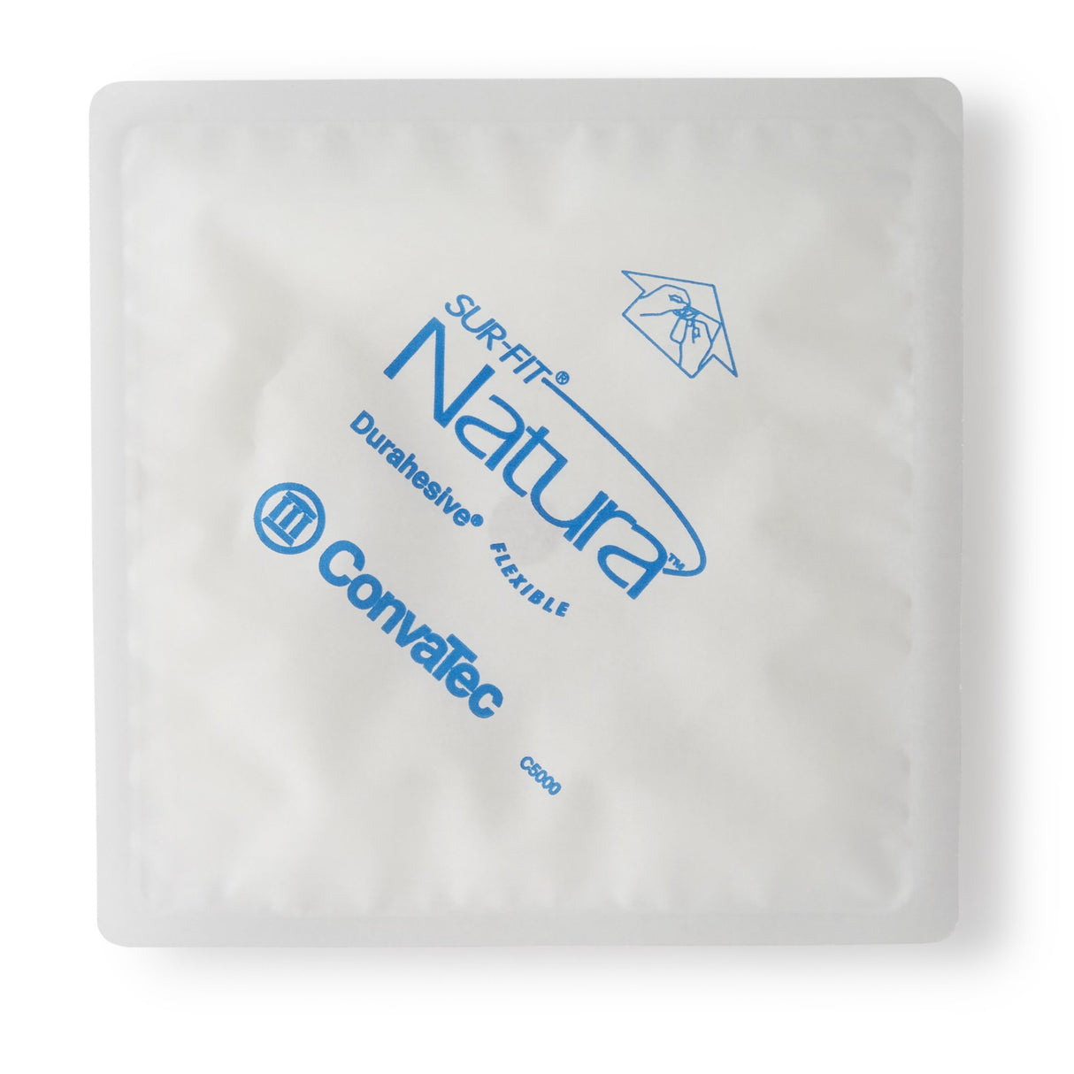 Ostomy Barrier Sur-Fit Natura® Trim to Fit, Extended Wear Durahesive® Adhesive 57 mm Flange Sur-Fit® Natura® System Hydrocolloid 1-3/8 to 1-3/4 Inch Opening 5 X 5 Inch - BeHope