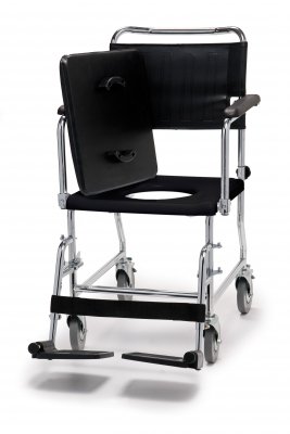 3-in-1 Commode Chair Versamode™ Drop Arms Aluminum Frame Padded Backrest 17-3/4 Inch Seat Width 300 lbs. Weight Capacity - BeHope