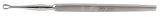 Dermal Curette Miltex® Piffard Straight Fenestrated Oval Tip Flat Handle - BeHope