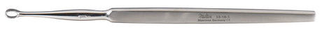 Dermal Curette Miltex® Piffard 5-1/2 Inch Length Flat Handle Size 2 Tip Straight Fenestrated Oval Tip - BeHope