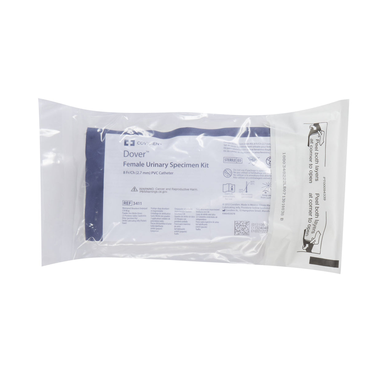 Intermittent Catheter Tray Curity™ Closed System / Female 8 Fr. Without Balloon Vinyl - BeHope