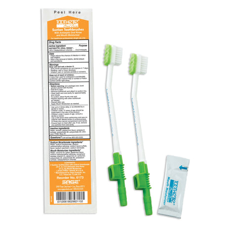 Suction Toothbrush Kit Toothette® NonSterile - BeHope