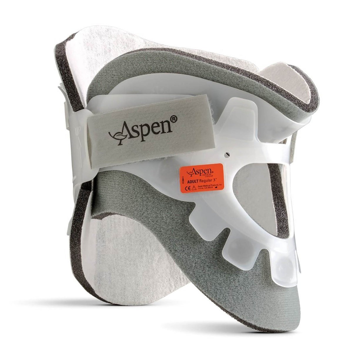 Rigid Cervical Collar with Replacement Pads Aspen® Preformed Adult Tall Two-Piece / Trachea Opening 13 to 21 Inch Neck Circumference - BeHope