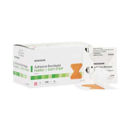 Adhesive Strip Mckesson Sterile Flexible Fabric Comfortable - BeHope