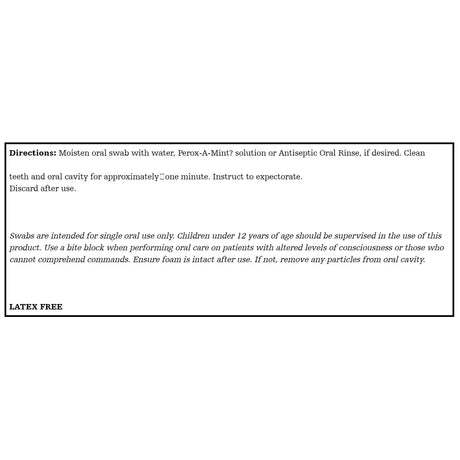 Toothette® Plus Untreated Foam Tip Oral Swab - BeHope