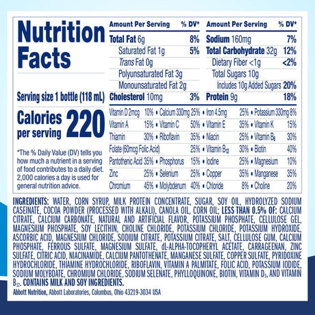 Oral Supplement Ensure® Compact Therapeutic Nutrition Shake Milk Chocolate Flavor Liquid 4 oz. Bottle - BeHope