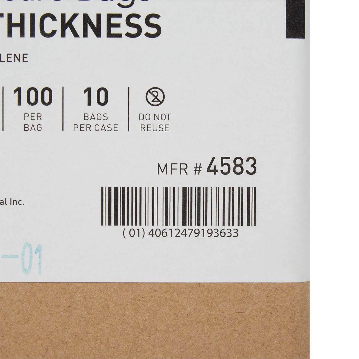 Reclosable Bag McKesson 10 X 13 Inch Polyethylene Clear Zipper Closure