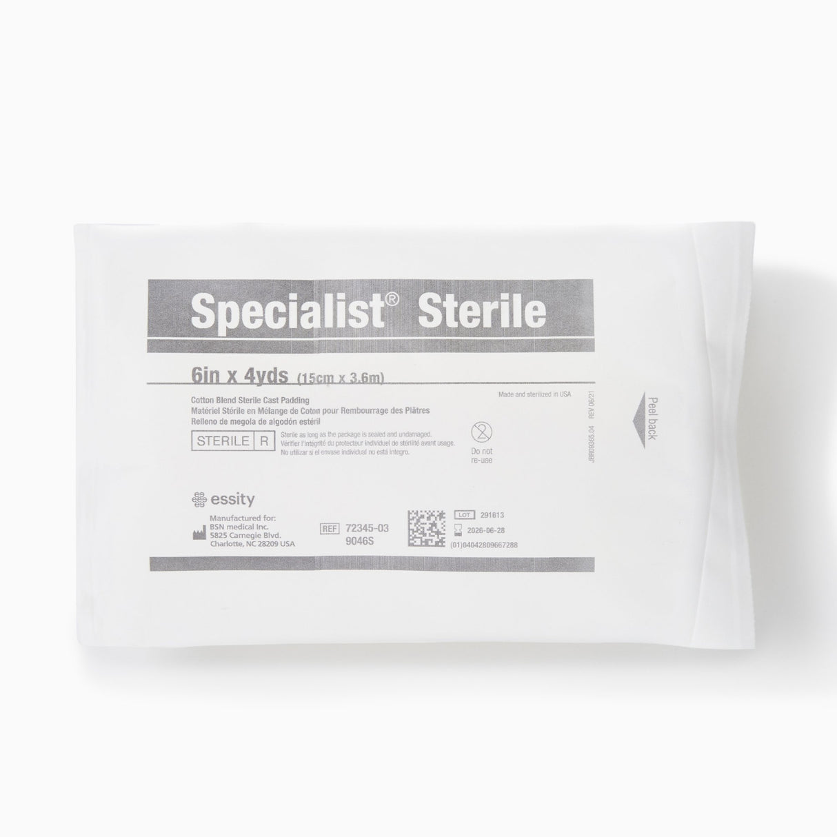 Cast Padding Undercast Specialist® Sterile 6 Inch X 4 Yard Cotton / Rayon Sterile - BeHope