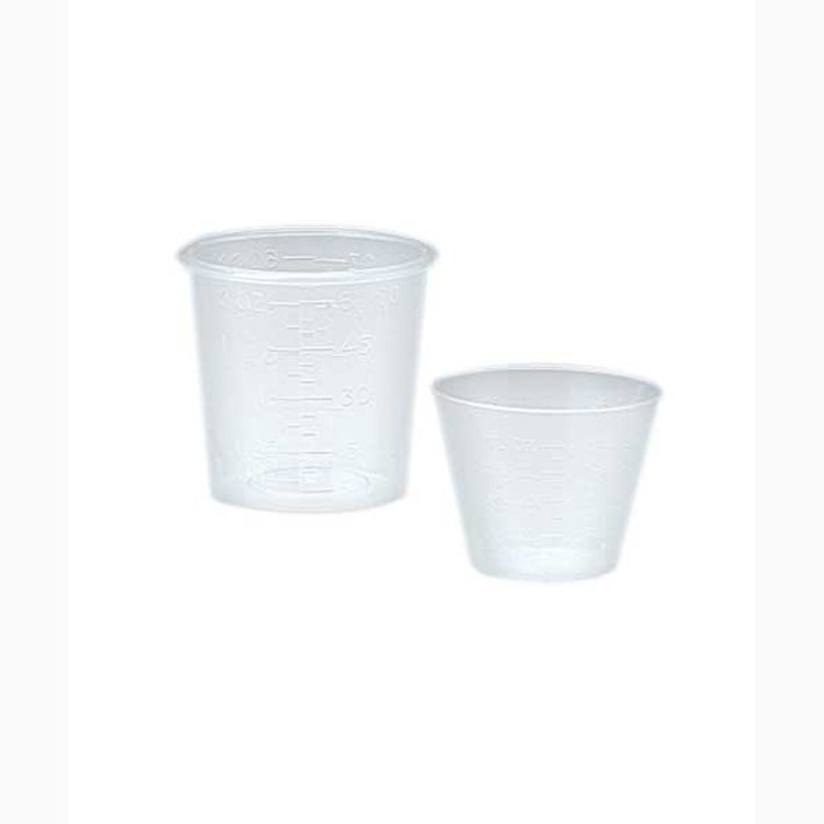 Medicine Cup Value Brand 2 oz. Clear Plastic Disposable NonSterile - BeHope