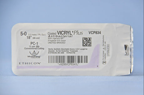 Absorbable Antibacterial Suture with Precision Conventional Cutting Needle Vicryl™ Plus - BeHope