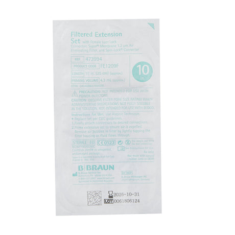 IV Extension Set Braun Standard Bore 1.2 Micron Filter Sterile - BeHope
