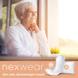 Bladder Control Pad Nexwear Moderate 10 Inch Length Moderate Absorbency Super Absorbent Core One Size Fits Most - BeHope