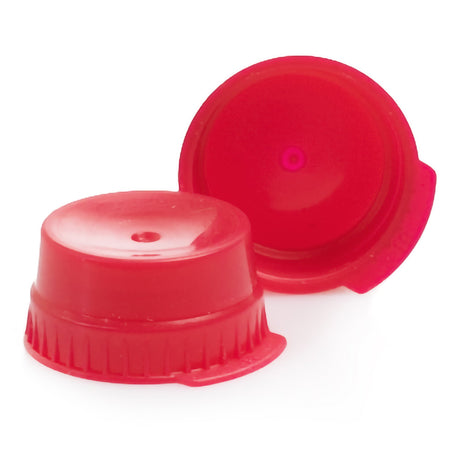 McKesson Tube Closure Polyethylene Snap Cap Red 16 mm For Use with 16 mm Blood Drawing Tubes, Glass Test Tubes, Plastic Culture Tubes NonSterile - BeHope