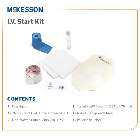 McKesson IV Start Kit with Tegaderm Dressing ChloraPrep - BeHope