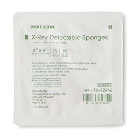 Gauze Sponge Mckesson Sterile Radiopaque X-Ray Detectable - BeHope