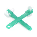 Denture Brush McKesson 2-Sided Bristle Green - BeHope