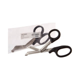 Utility Scissors McKesson 7-1/4 Inch Length Office Grade Stainless Steel / Plastic NonSterile Finger Ring Handle Angled Blunt Tip / Blunt Tip - BeHope