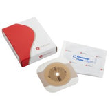 Ostomy Barrier Trim To Fit, Standard Wear 57 Mm Flange Red Code System Hydrocolloid Up To 1-3/4 Inch Opening 4 X 4 Inch - Behope
