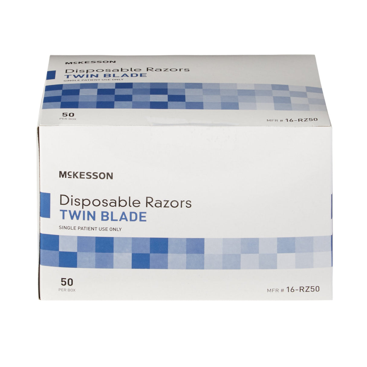 Personal Razor McKesson Single Edge Twin Blade NonSterile Disposable - BeHope