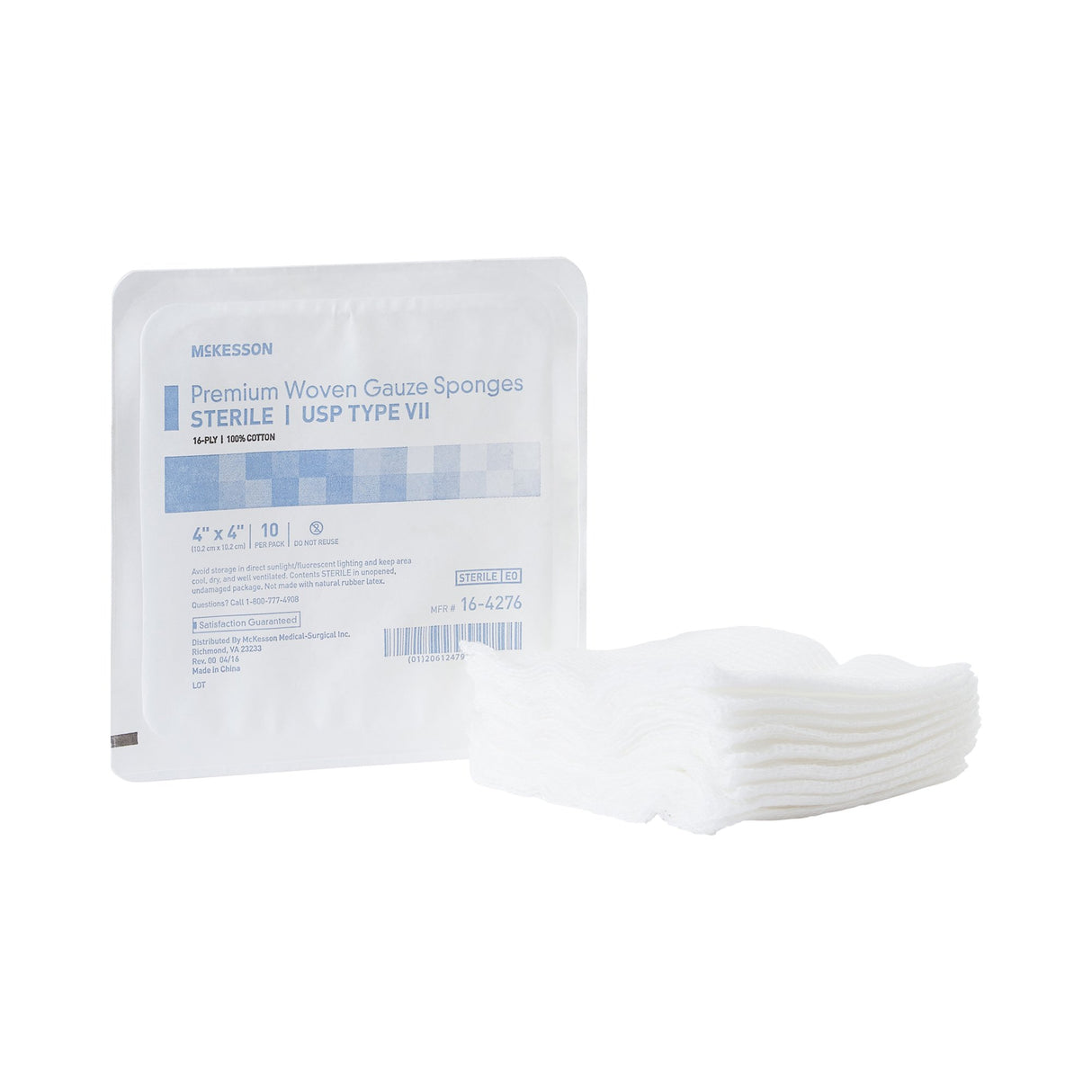 Gauze Sponge Mckesson Sterile for Wound Dressing in Easy Open Tray - BeHope