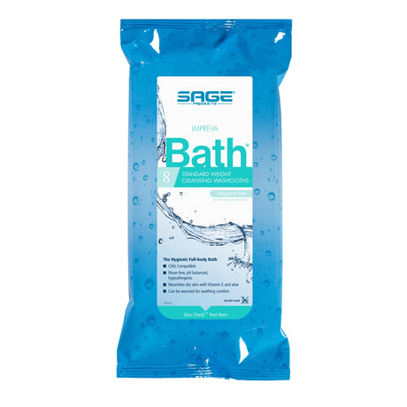 Rinse-free Bath Wipes Impreva Bath™ Hypoallergenic Aloe Vitamin E - BeHope