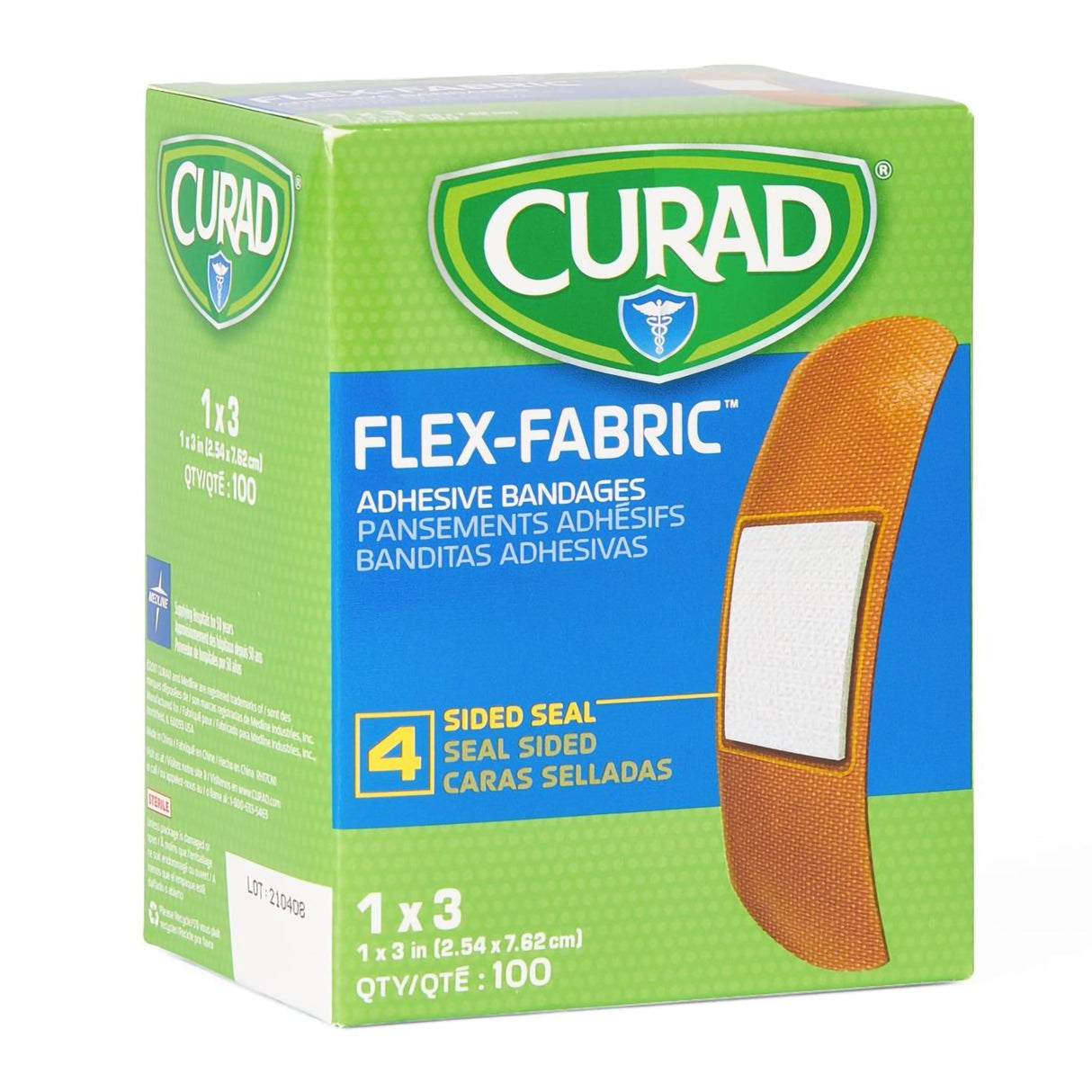 Adhesive Strip Comfort Cloth® Fabric Tan Sterile