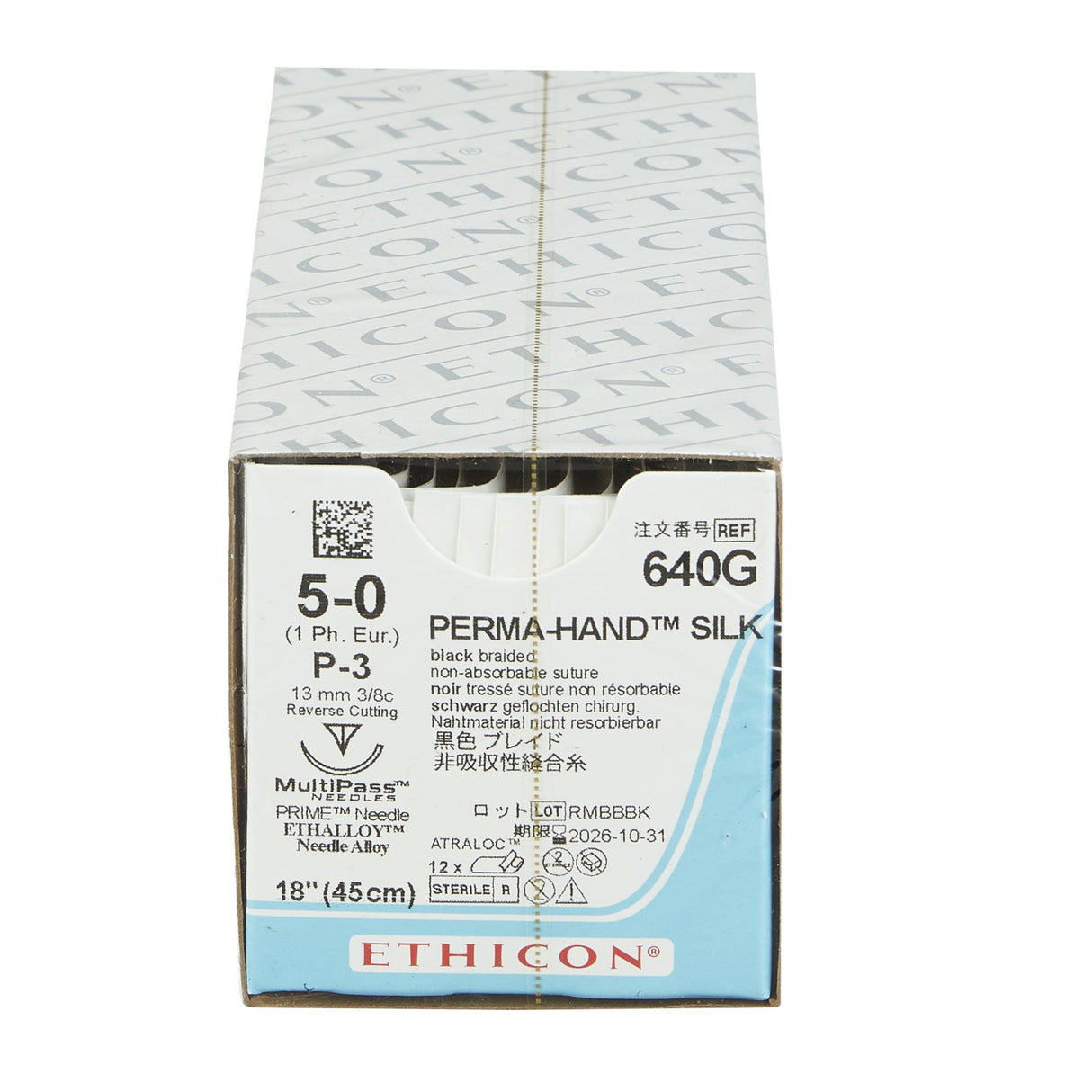 Nonabsorbable Surgical Suture With Needle Perma-hand™ Silk Precision Reverse Cutting Needle Braided - BeHope