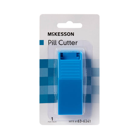 Pill Cutter McKesson Hand Operated Blue - BeHope
