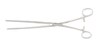 Hemostatic Forceps Miltex® Kocher 10-1/2 Inch Length OR / Surgical Grade German Stainless Steel NonSterile Locking Finger Ring Handle Straight Serrated Tips - BeHope