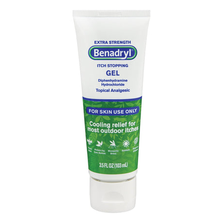 Itch Relief Benadryl® 2% Strength Gel 4 oz. Tube - BeHope