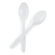 Spoon McKesson Heavy Weight White Polypropylene - BeHope