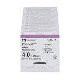 Absorbable Suture with Needle Polysorb™ Polyester P-12 3/8 Circle Precision Reverse Cutting Needle Size 4-0 Braided - BeHope