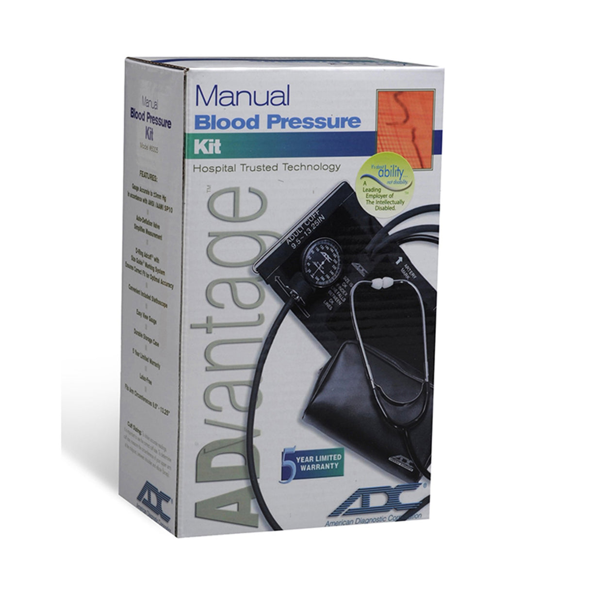Reusable Aneroid Stethoscope Set Advantage™ General Exam with Easy Reading Dial - BeHope