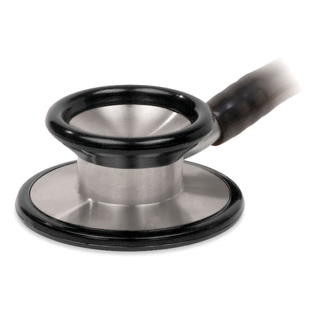 Clinician Stethoscope Veridian Black 1-Tube 25 Inch Tube Double Sided Chestpiece - BeHope