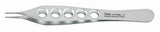 Dressing Forceps Miltex® Adson 4-3/4 Inch Length OR / Surgical Grade German Stainless Steel NonSterile NonLocking Thumb Handle Straight Delicate, Serrated Tips - BeHope