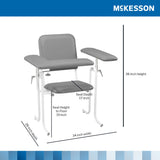 Mckesson Blood Drawing Chair with Adjustable Rotating Armrests - BeHope