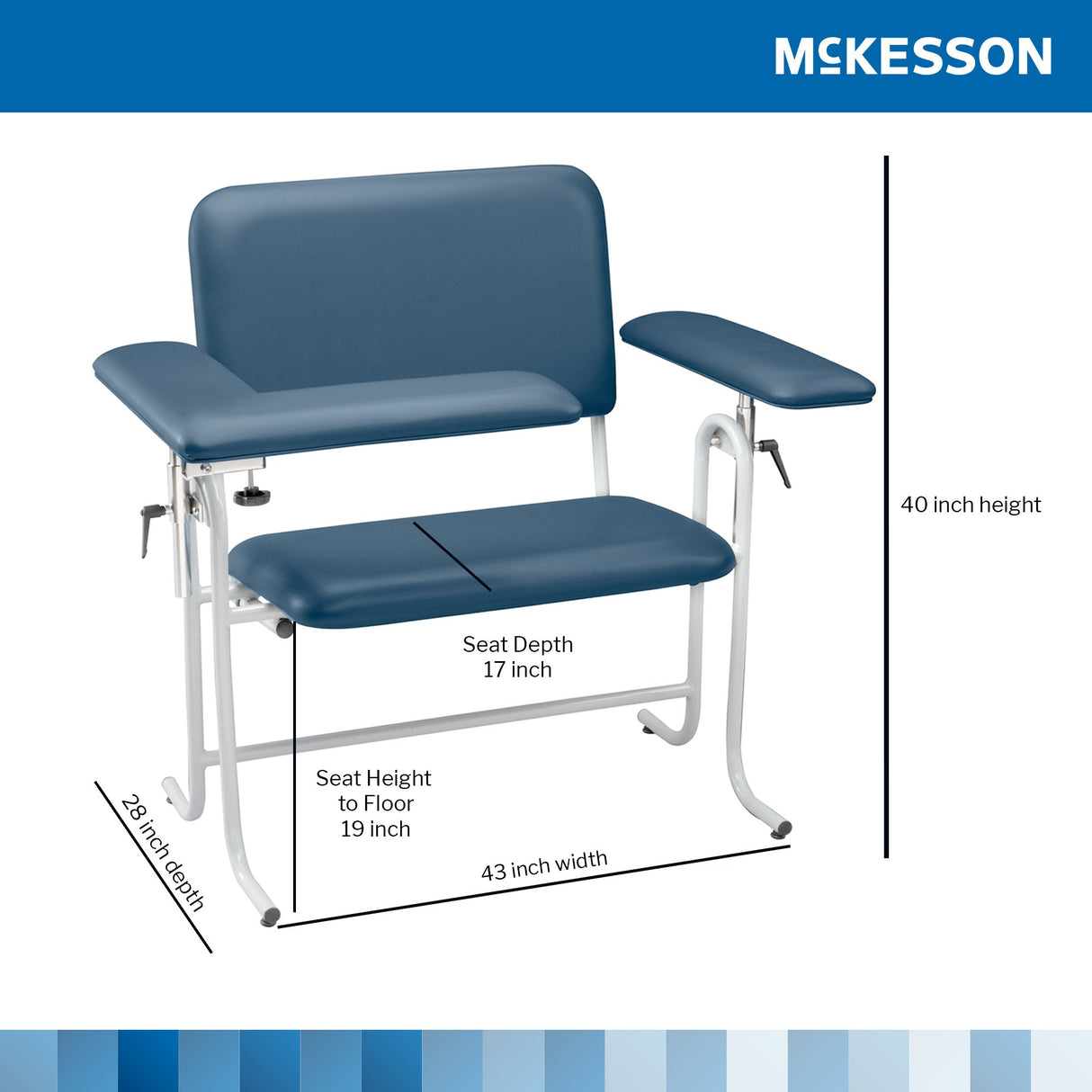 Mckesson Blood Drawing Chair with Adjustable Arms - BeHope