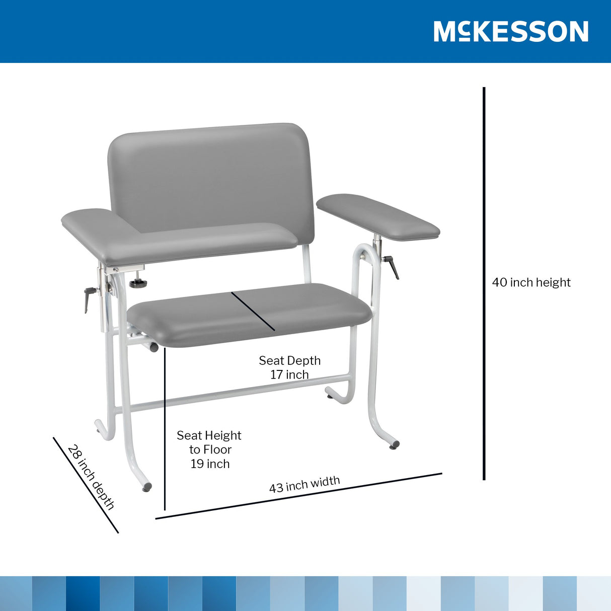 Mckesson Blood Drawing Chair with Adjustable Arms - BeHope