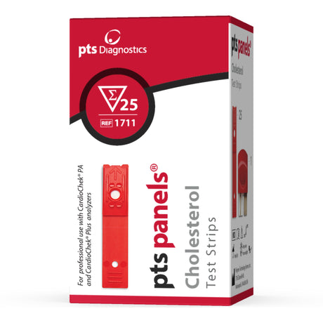 General Chemistry Reagent PTS Panels® Cholesterol CLIA Waived For Cardiochek PA Analyzer 25 Tests - BeHope