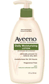 Hand and Body Moisturizer Aveeno® 12 oz. Pump Bottle Unscented Lotion - BeHope