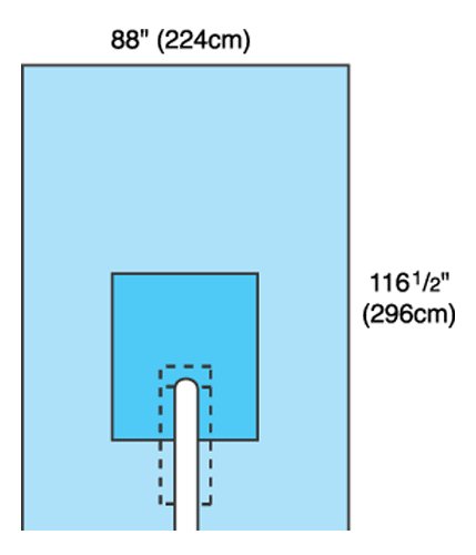 Orthopedic Drape HD Split Drape 88 W X 115-3/4 L Inch Sterile - BeHope