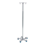 IV Stand Floor Stand 4 Hooks 5 Legs with Casters - BeHope