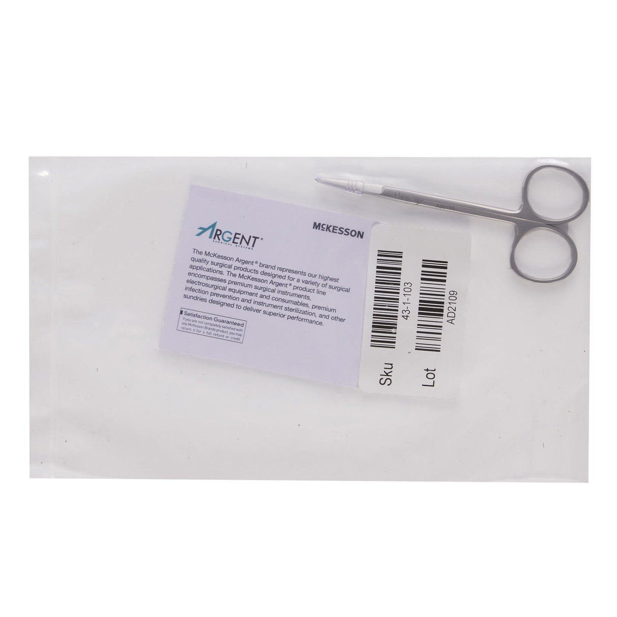 Iris Scissors Mckesson Argent™ Surgical Grade Stainless Steel Finger Ring Handle - BeHope