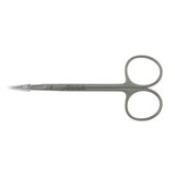 Iris Scissors Padgett® Hood 4-1/2 Inch Length Or / Surgical Grade German Stainless Steel / Tungsten Carbide Nonsterile Finger Ring Handle Curved Sharp Tip / Sharp Tip - Behope