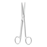 Dissecting Scissors McKesson Argent™ Mayo 5-1/2 Inch Length OR / Surgical Grade German Stainless Steel NonSterile Finger Ring Handle Straight, Beveled Blunt Tip / Blunt Tip - BeHope