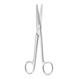 Dissecting Scissors McKesson Argent™ Mayo 6-3/4 Inch Length OR / Surgical Grade German Stainless Steel NonSterile Finger Ring Handle Straight, Beveled Blunt Tip / Blunt Tip - BeHope