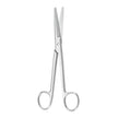 Dissecting Scissors McKesson Argent™ Mayo 6-3/4 Inch Length OR / Surgical Grade German Stainless Steel NonSterile Finger Ring Handle Curved, Beveled Blunt Tip / Blunt Tip - BeHope